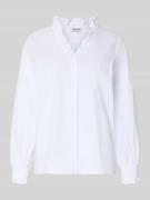 More & More Hemdbluse mit Knopfleiste in Weiss, Größe 34