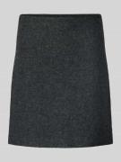 OPUS Minirock mit Reißverschluss Modell 'Ravenna' in Mittelgrau Melang...