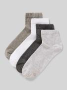 s.Oliver RED LABEL Socken aus Baumwoll-Mix im 4er-Pack in Hellgrau, Gr...