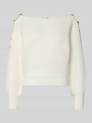 Guess Relaxed Fit Pullover aus Viskose-Mix Modell 'Jamia' in Offwhite,...