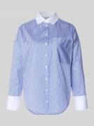 Christian Berg Woman Regular Fit Hemdbluse mit Brusttasche in Dunkelbl...