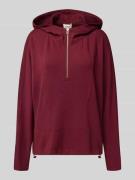 s.Oliver RED LABEL Loose Fit Hoodie aus Viskose-Mix in Bordeaux, Größe...