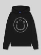 Hugo Blue Relaxed Fit Hoodie aus reiner Baumwolle Modell 'DOLASA_B_2' ...