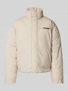 Pegador Cropped Jacke mit Stehkragen Modell 'LAVOY' in Beige, Größe XX...