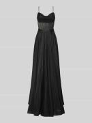 Jake*s Cocktail Abendkleid mit Spaghettiträger in Black, Größe 32