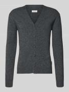 Casual Friday Strickjacke mit Knopfleiste Modell 'KARL' in Mittelgrau,...