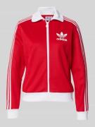 adidas Originals Sweatjacke mit Umlegekragen in Rot, Größe S