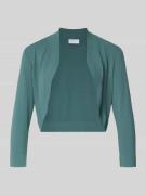 Jake*s Cocktail Bolero mit gerippten Abschlüssen in Schilf Melange, Gr...