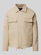 Matinique Jacke mit Umlegekragen Modell 'PACKMEAD' in Beige, Größe XL