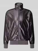 adidas Originals Sweatjacke mit Stehkragen in Anthrazit, Größe L