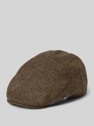 bugatti Schiebermütze aus Schurwoll-Mix mit Label-Detail in Camel, Grö...