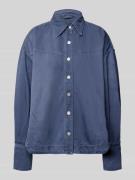BOSS Orange Oversized Hemdjacke aus Baumwoll-Lyocell-Mix Modell 'C_OVE...