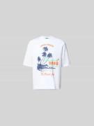 Dsquared2 Loose Fit T-Shirt aus reiner Baumwolle in Weiss, Größe L