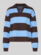 OPUS Sweatshirt mit Umlegekragen Modell 'Glocki' in Blau, Größe 36