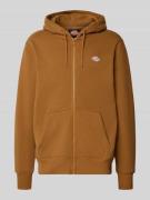 Dickies Sweatjacke mit Reißverschluss in Cognac, Größe XS
