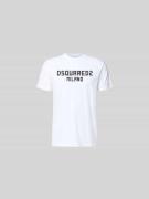 Dsquared2 Cool Fit T-Shirt aus reiner Baumwolle in Weiss, Größe L