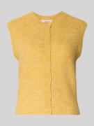 Selected Femme Regular Fit Strickjacke aus Woll-Mix in GELB, Größe L