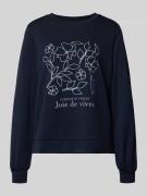 Soyaconcept Sweatshirt mit Label-Print Modell 'BANU' in Marine, Größe ...
