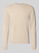 Tom Tailor Regular Fit Strickpullover aus reiner Baumwolle in Beige, G...