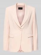 Emporio Armani Blazer mit Reverskragen in Hellrosa, Größe 34