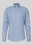 Jake*s Slim Fit Business Hemd mit Kentkragen in Weiss, Größe 39/40