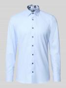 OLYMP Level Five Slim Fit Businesshemd aus Baumwoll-Mix mit Kentkragen...