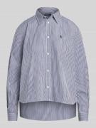 Polo Ralph Lauren Slim Fit Hemdbluse aus reiner Baumwolle in Royal, Gr...