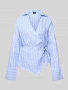 Gina Tricot Regular Fit Hemdbluse mit Umlegekragen in Hellblau, Größe ...