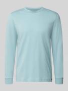 Tom Tailor Regular Fit Langarmshirt aus reiner Baumwolle in Blau, Größ...