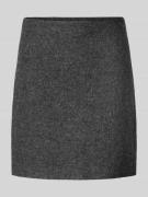 OPUS Minirock mit Reißverschluss Modell 'Ravenna' in Mittelgrau Melang...