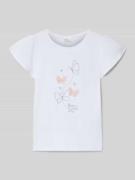 s.Oliver RED LABEL Regular Fit T-Shirt aus reiner Baumwolle in Weiss, ...