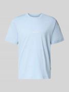 Jack & Jones T-Shirt mit Label-Stitching Modell 'NORREBRO' in Hellblau...