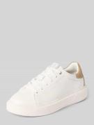 Marc O'Polo Low Top Sneaker aus echtem Rindsleder in Beige, Größe 36