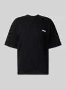 WOODBIRD T-Shirt mit Label-Print in Black, Größe L