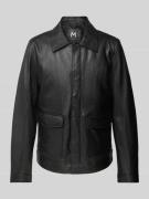 MAURITIUS Lederjacke mit Pattentaschen Modell 'Parvis' in Black, Größe...