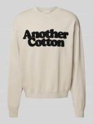 ANOTHER COTTON LAB Strickpullover mit gerippten Abschlüssen in Offwhit...