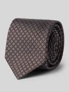 Gierremilano Seidenkrawatte aus reiner Seide mit Allover-Stitching (7,...