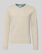 Tom Tailor Regular Fit Pullover aus reiner Baumwolle in Beige, Größe L