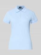 Polo Ralph Lauren Slim Fit Poloshirt aus Baumwoll-Mix in Hellblau, Grö...