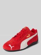 PUMA Sneaker aus echtem Leder Modell 'Speedcat' in Rot, Größe 37