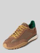 HOFF Sneaker aus Leder-Mix mit Logo-Detail Modell 'Bridge' in Mittelbr...