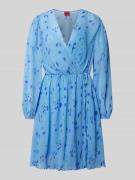 HUGO Minikleid in Wickel-Optik Modell 'Kahula' in Hellblau, Größe 44