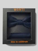 Monti Fliege und Einstecktuch im Set aus reiner Seide in Marine, Größe...