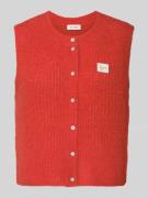 American Vintage Regular Fit Weste mit Alpaka-Woll-Anteil in Rot Melan...