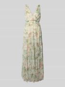 LACE & BEADS Abendkleid im Stufen-Look mit V-Ausschnitt in Hellgruen, ...