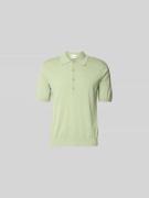 Closed Poloshirt mit gerippten Abschlüssen in Gruen, Größe M
