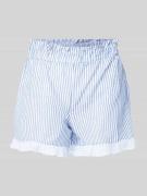 A-view Relaxed Fit Shorts mit Volantsaum Modell 'Salvador' in Blau, Gr...