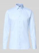 OLYMP No. Six Slim Fit Businesshemd mit Kentkragen in Bleu, Größe 37