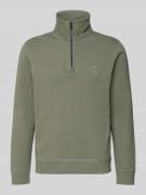 BOSS Orange Regular Fit Troyer aus reiner Baumwolle Modell 'TERRY' in ...