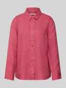 Samsøe Samsøe Regular Fit Leinenhemdbluse mit durchgehender Knopfleist...